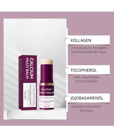 2 pieces Cemenrete calcium volume multi balm wrinkle bounce multibalm collagen moisturizing stick Korean antiaging collagen moisturizer stick firming Korean skin care stick suitable - Buy Online on GoSupps.com