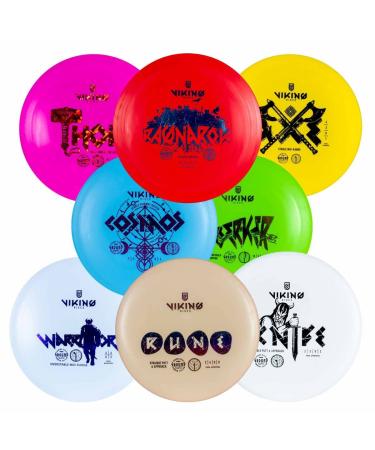 Viking Discs 8-Disc Set in Ground Plastic - Disc Golf Equipment Bulk Set - Buy Online on GoSupps.com