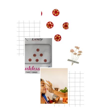Designer Maroon Round Bindi with Stone - Indian Bindis for Forehead Decoration | Elegant & Unique  - Buy Online on GoSupps.com