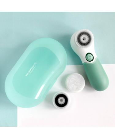 TOUCHBeauty Face Cleansing Brush with 3 Spin Brushes - Gentle, Deep Cleansing and Exfoliating with Case - Buy Online on GoSupps.com