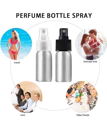 Herbest Aluminum 100ml Mini Fine Fog Spray Bottles - Refillable Empty Bottles for Perfume Cosmetics & Essential Oils - Buy Online on GoSupps.com