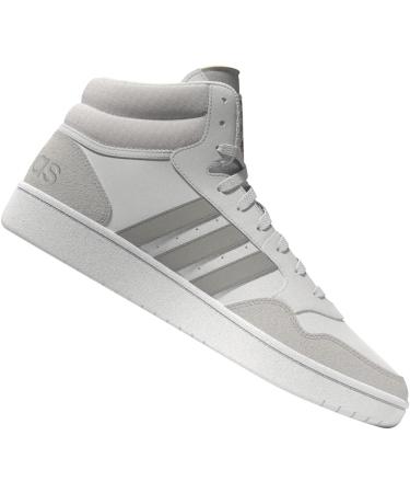 Buy adidas Men's Hoops 3.0 Mid Lifestyle Basketball Sneakers - Classic Vintage Style Size 43 1/3 EU Ftwr White/Metal Grey - Buy Online on GoSupps.com