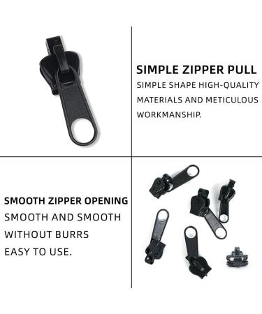 Mqlsaeri Zipper Slider Replacement - 18 Pack Removable Zipper Pulls for Jackets Backpacks & Suitcases - Black - Buy Online on GoSupps.com