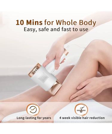 At-Home IPL Hair Removal for Women and Men Laser Hair Removal 999 999 Flashes Painless Hair Remover on Armpits Back Legs Arms Face Bikini Line - Buy Online on GoSupps.com