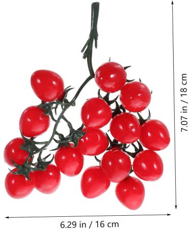 Abaodam 5pcs String Simulated Cherry Tomatoes Fake Cherries Lifelike Mini Tomatoes Fake Grapes Faux Cypress Garland Plastic Fruit Decor Mini Artificial Fruit Child Plant Fake Food Pvc Redx5pcs 18X16CMx5pcs - Buy Online on GoSupps.com