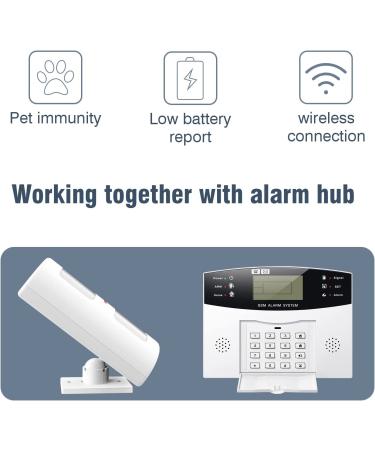 YISEELE PIR Motion Detector - Anti-Pet Infrared Sensor for WiFi Security System (Pet Immune 15KG) - Buy Online on GoSupps.com