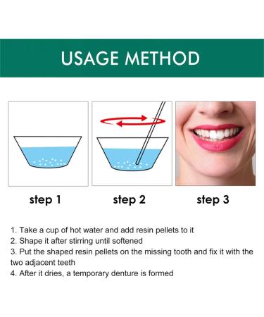LDADGF Plastic Tooth Adhesive - Perfect Temporary Filling for Broken Teeth | Dental Adhesive for Oral Use (One Size White) - Buy Online on GoSupps.com