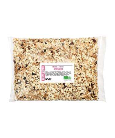 Toomaï - TUTTI FRUTTI fruit muesli | ORGANIC | 1kg | French artisanal production | No added sugars | Whole grains - Rich in fiber