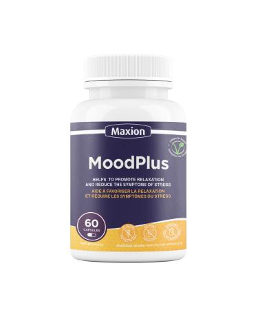 Maxion MoodPlus with Ashwagandha to Help Promote Relaxation and Reduce the Symptoms of Stress 60 Vegetable Capsules
