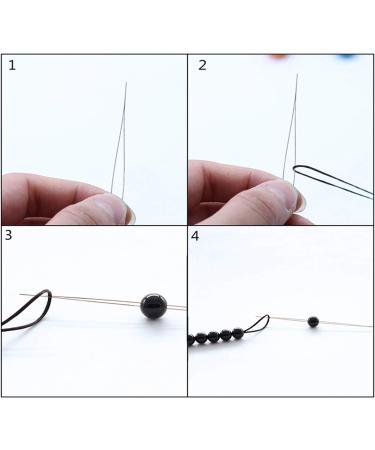 18-Piece Beading Needles Set - 6 Sizes, Big Eye, Collapsible Needles for Jewelry Making with Needle Bottle - Buy Online on GoSupps.com