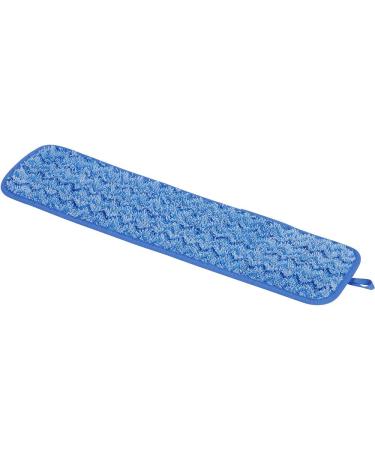 Rubbermaid Commercial 18 Inch Blue Microfiber Damp Room Mop Pad - Single Sided Mop Head - Buy Online on GoSupps.com