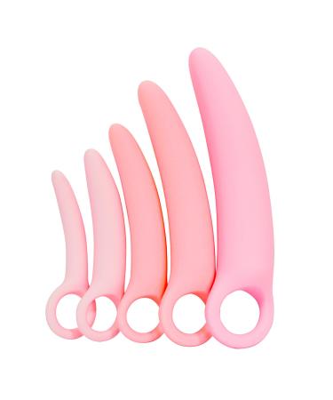 Silicone Pelvic Floor Muscle Exerciser Trainer Set - Pink