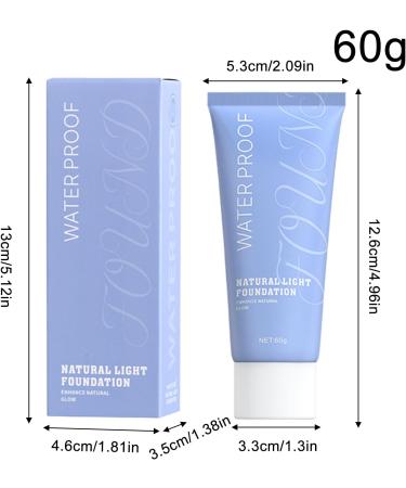 Evember Natural Foundation Makeup Mattifying & Waterproof Liquid ConcealerFace Care Cosmetics for Daily Use Travel and Leisure 01 Classic Ivory - Buy Online on GoSupps.com