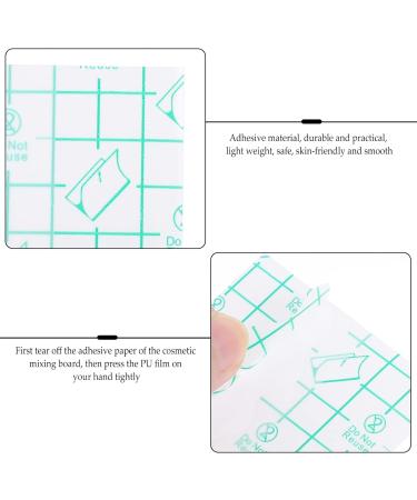 TEHAUX 100pcs Waterproof Makeup Hand Palette - Clear Mixing Palette & Makeup Tape - Essential Cosmetic Accessories - Buy Online on GoSupps.com