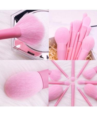 OXOAMP Makeup Brush 13 Pieces Pink Makeup Brush Non irritating Synthetic Fiber Eyeshadow Brush Foundation Brushes - Buy Online on GoSupps.com