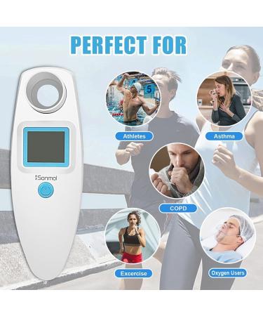 Portable Digital Peak Flow Meter Spirometer for Adult & Kids - Home Medical Device for Asthma - PEF & FEV1 Monitoring - Buy Online on GoSupps.com