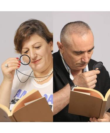 Luff Necklace Reading Glasses +2.5 - Fashion HD Portable Readers for Men & Women | Anti-Lost Handheld Neck Type - Buy Online on GoSupps.com