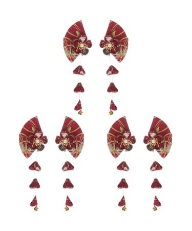 3 Pairs Traditional Japanese Hair Tiaras for Girls Adhesive Clips Hair Barrettes for Women Flower Hair Clips for Women Womens Hair Accessories Hair Decor Hanfu Tassel Cloth Bridek1