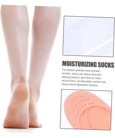 minkissy 4 Pairs Silicone Feet Plantar Socks Silicone Gel Moisturizing Socks Foot Spa Socks Foot Lotion Socks Cracked Feet Socks Anti-Cracking Socks Stretchy Gel Socks Spa Corn L 19.5X9.5X1.5CM - Buy Online on GoSupps.com