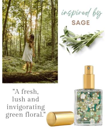 Sage Organic Perfume Spray by Sage- 2 oz Vegan & Cruelty-Free Fresh Scent Cucumber White Sage Sweet Pea Sage 2 oz Eau de Toilette Spray - Buy Online on GoSupps.com