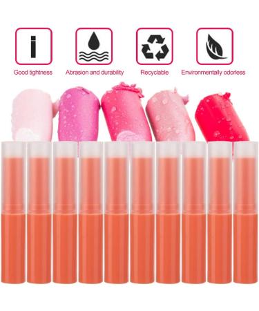 Colorful Lip Balm Tubes Easy to Dispense Perfect for Filling with Lipstick Lip Gloss Easy Operation Meet Different Demands (06# lipstick tube orange ) - Buy Online on GoSupps.com