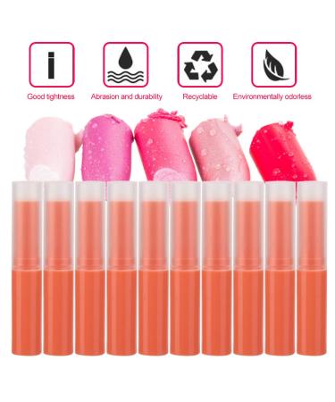 Sonew 10 Macaron Frosted Empty Lipstick Tubes - Slim Lip Balm & Lip Gloss Containers for DIY Makeup (06# Orange) | International Shipping - Buy Online on GoSupps.com