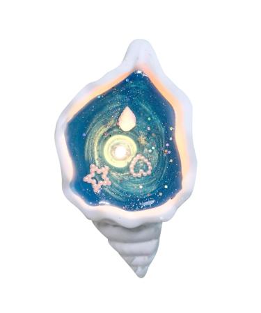Conch Shell Candles - Seashell Candle | Decorative Long Burn Candle | Conch Shell Soy Wax Candles | Aromatherapy Beach Soy Candles Handmade |Long Burn Time Home Candles with Sandalwood Fragrances Blue