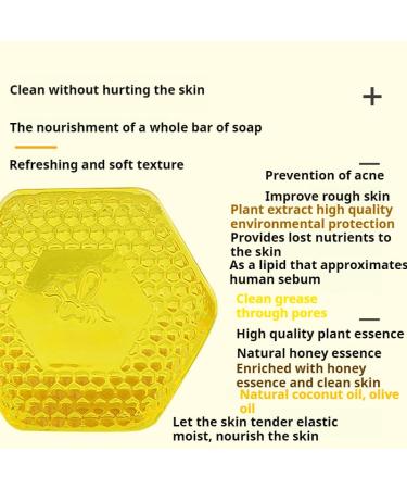 Handmade Honey Soap Bars - All-Natural Cleansing & Moisturizing for All Skin Types - 100G - Buy Online on GoSupps.com