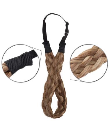 Shop Tess Braided Hair Tie | Medium Hair Accessories for Women | Light Brown & Middle Blonde Headband - Perfect for Dutt & Braids - Buy Online on GoSupps.com