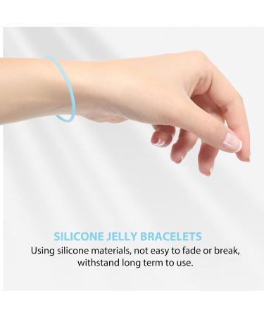 HOMSFOU 50 Pcs Wristbands Jelly Wristband Kids Jelly Bracelet Stretchy Bracelet Rubber Jelly Bracelets Silicone Jelly Bracelets Jelly Bracelets 80's Fudge Hand Silica Gel Child 5.8x5.8cmx3pcs Assorted Colorx3pcs - Buy Online on GoSupps.com