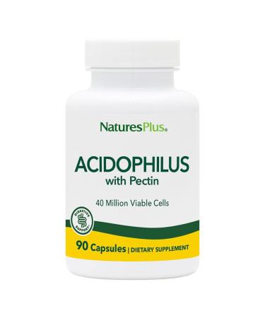 Nature's Plus Acidophilus Lactobacillus 90 Vegetarian Capsules