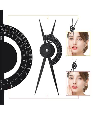 Microblading Eyebrow Golden Ratio Ruler Caliper for Permanent Makeup Eyebrow Divider Compass Measuring Tool
