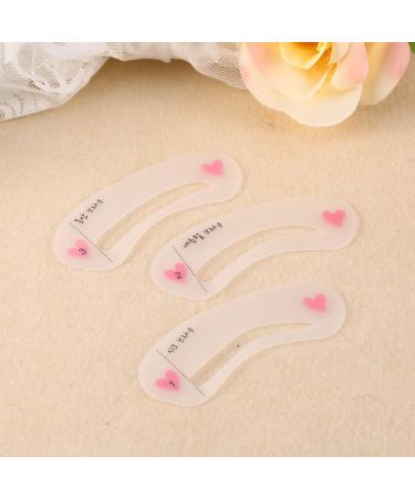 3pcs Eyebrow Stencil Eyebrow Drawing Grooming Stencil Makeup Tool Eyebrow Template Helper Tool - Buy Online on GoSupps.com
