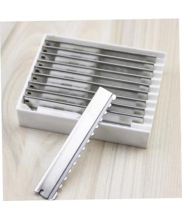 Merryhapy 11-Piece Men's Hand Razor Set | Metal Hair Cutting & Shaving Tool | DIY Home Salon & Hairstyling - Buy Online on GoSupps.com