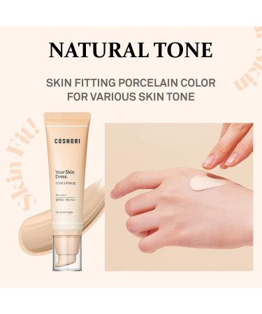 COSNORI Tone Up Base with Niacinamide - SPF 50+ PA+++ for Sun Protection, Porcelain Color - 1.69 fl.oz - Buy Online on GoSupps.com