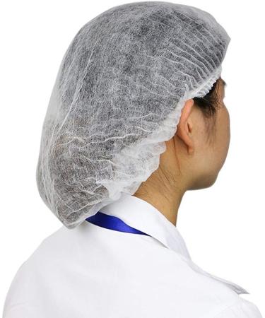 100 Pcs Tvoip Disposable Hair Net Cap - Anti Dust Non-Woven Bouffant Cap in White - Buy Online on GoSupps.com