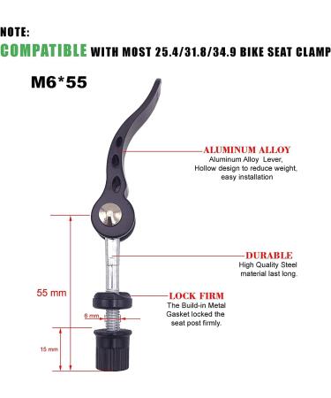 Quick Release Bike Seat Clamp for Folding & Mountain Bikes - Buy Online on GoSupps.com