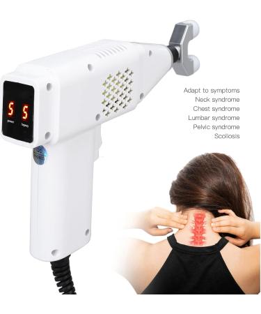 Electrical Chiropractic Correction Tool - 4 Heads 9 Strengths Deep Muscle Massage Device for Spine Relaxation - 100-240V - Buy Online on GoSupps.com