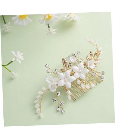 FRCOLOR Bridal Headwear Metal Hair Comb Bridal Hair Clips Womens Headpiece Bride Hairpin Comb Clips for Hair Decorative Hair Combs Hair Comb Clips Wedding Hair Accessories for Bride - Buy Online on GoSupps.com