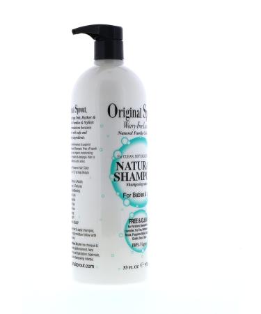 Original Sprout Natural Shampoo 33 oz - Safe Strengthening Smoothing & Hydrating Formula for Babies Children & Adults - Frizz Control & Extra Shine Enhancer - Buy Online on GoSupps.com
