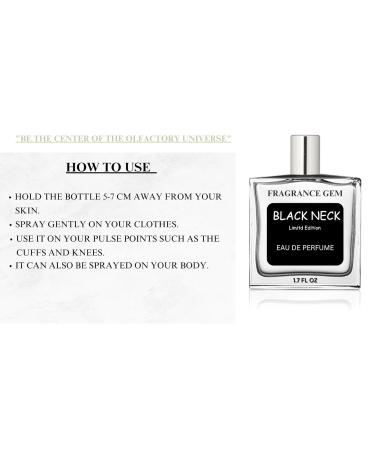 Fragrance Gem Black Neck Perfume For Men & Women Premium Extra Long Lasting Perfume 50 ML (PACK OF 2) - Buy Online on GoSupps.com