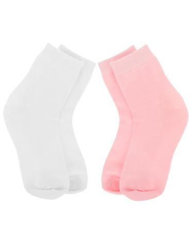 2 Pairs Womens Socks Moisturizing Socks Feet Care Gel Socks Gel Socks for Feet Care Gel Socks for Dry Cracked Feet Women Foot Care Gel Socks Cleft Foot Cotton Middle Tube Lovers