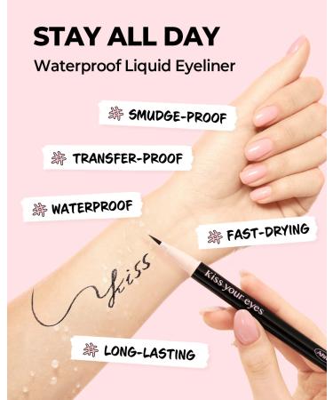 AMTS x True Beauty Edition Waterproof Liquid Eyeliner - K-Beauty | Natural Black - Buy Online on GoSupps.com