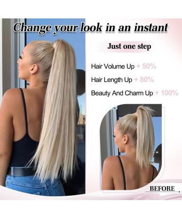Ms Taj Drawstring Ponytail Extension 30inch long Straight Synthetic ponytail extension 2 clips hairpiece for women Honey Blonde Daily use 30inch-Straight Honey Blonde - Buy Online on GoSupps.com