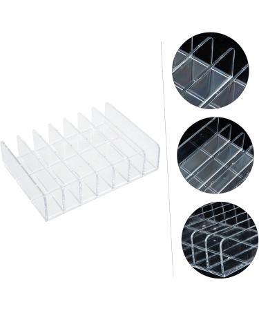 POPETPOP Cosmetic Storage Box Drawer Divided Makeup Organizer Plastic Cosmetic Organizer Cushion Powder Blush 17x12.5cm Transparent - Buy Online on GoSupps.com