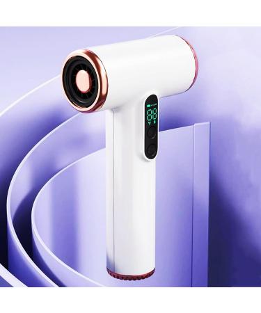 Portable Low-Heat Blow Dryer 3 Heating & 3 Speed Cordless Hair Dryers Type-C USB Rechargeable Hairdryer Gifts for Women Mom Girls Lover White