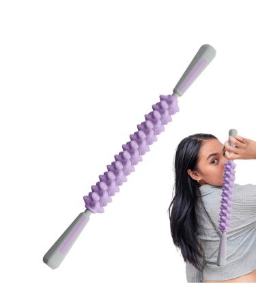Yiurse body massage bars-body scooter for muscle relaxation neck massage tab sports lover multi-purpose rolls for yoga gym travel schools violet