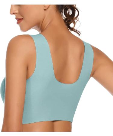 2024 Women's Comfortable & Sexy Sports Bra & Tank Top - Steel Ring-Free Blue XL | Shop Now! - Buy Online on GoSupps.com
