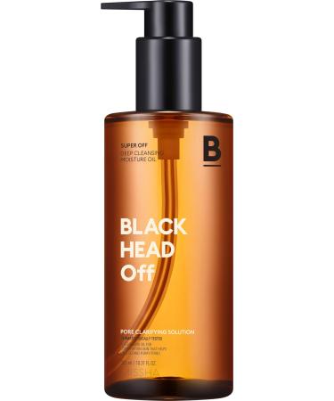 MISSHA - Super Blackhead Off Cleansing Oil | Removes Impurities and Blackheads | Unclogs Pores | Moisturizing and Natural | 305 ml, Natural, Pack of 1