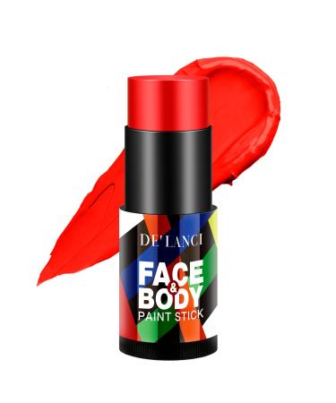 Red Face Paint Stick La Catrina Cream Blendable Body Paint Stick Sports Red Face Paint Football Foundation Makeup Professional Halloween Makeup Clown Joker Cosplay Special Effects SFX Costume